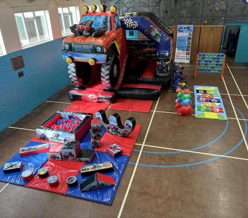 Main Hall - big enough to fit a bouncy castle