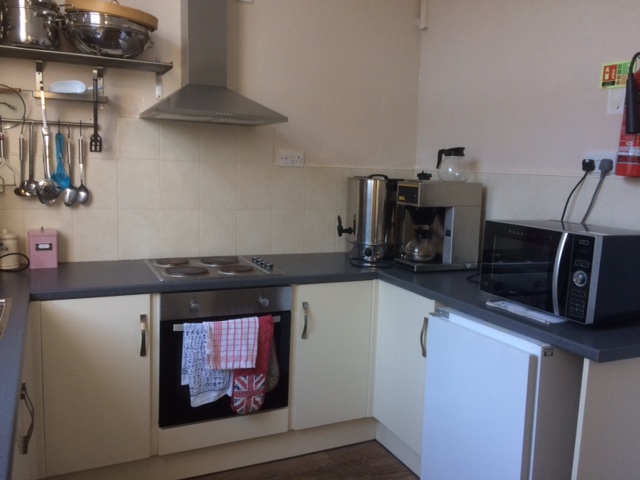 Kitchen with large range of appliances