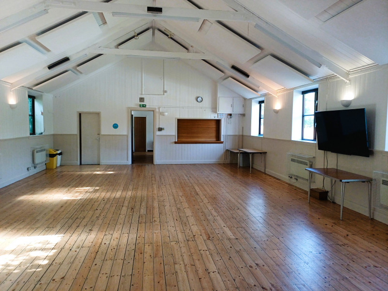 Hall with revamped floor and sound insulation