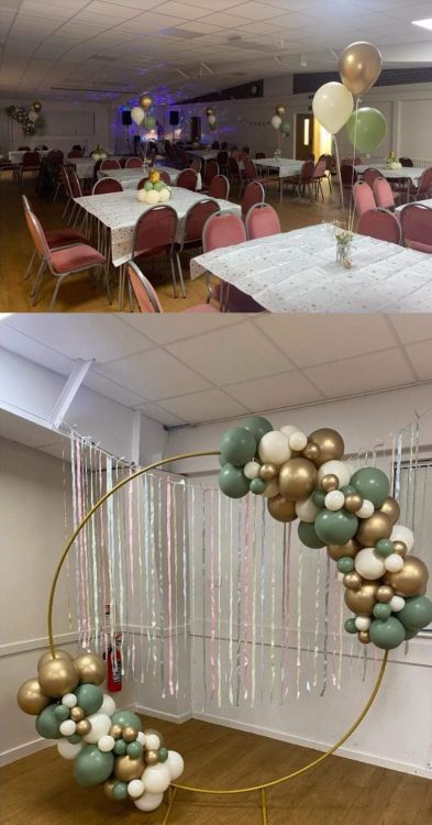 Tables and seating for 100 guests. Round, rectangular and square tables are available.