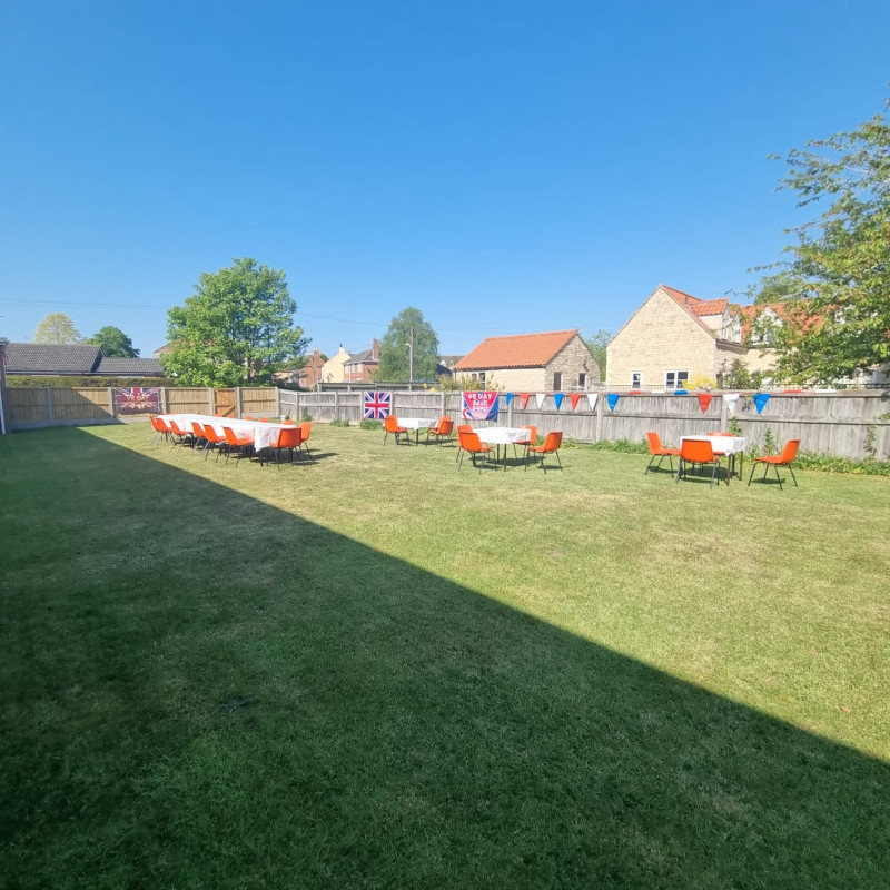 Spacious enclosed garden