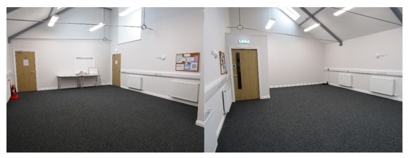 Main Hall.  8m x 5.5m (approx.)