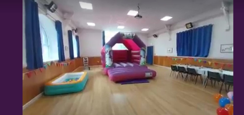 Main Hall - example of set up for kids party