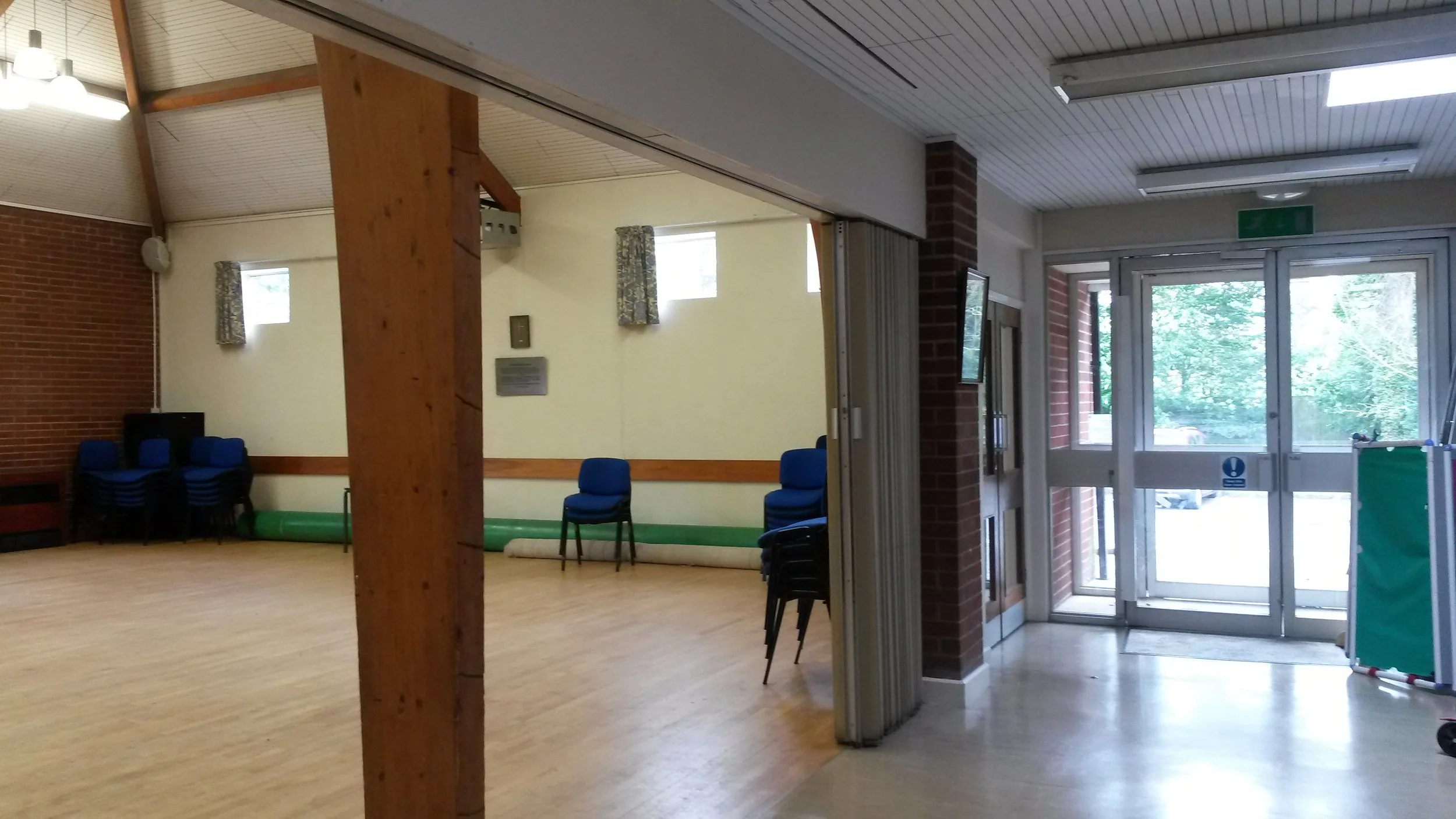 Entrance doors, foyer and  hall