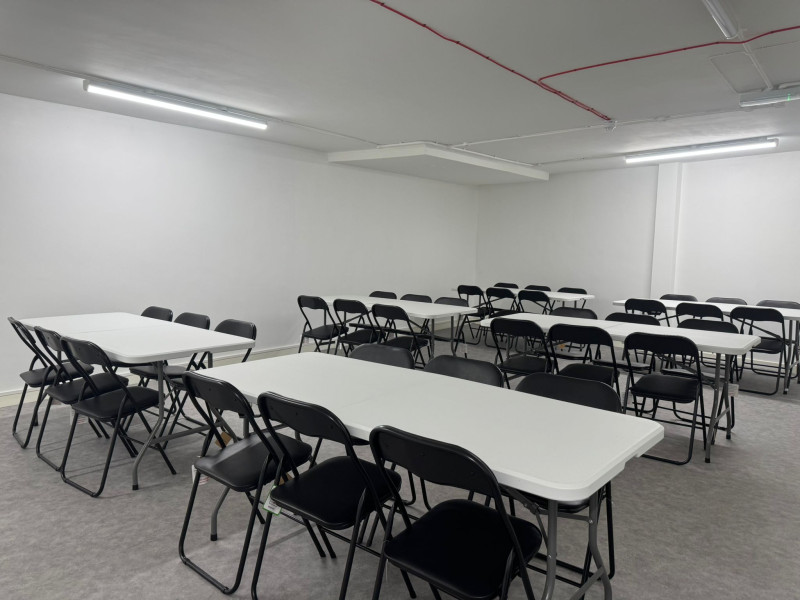 Hall with table and chairs