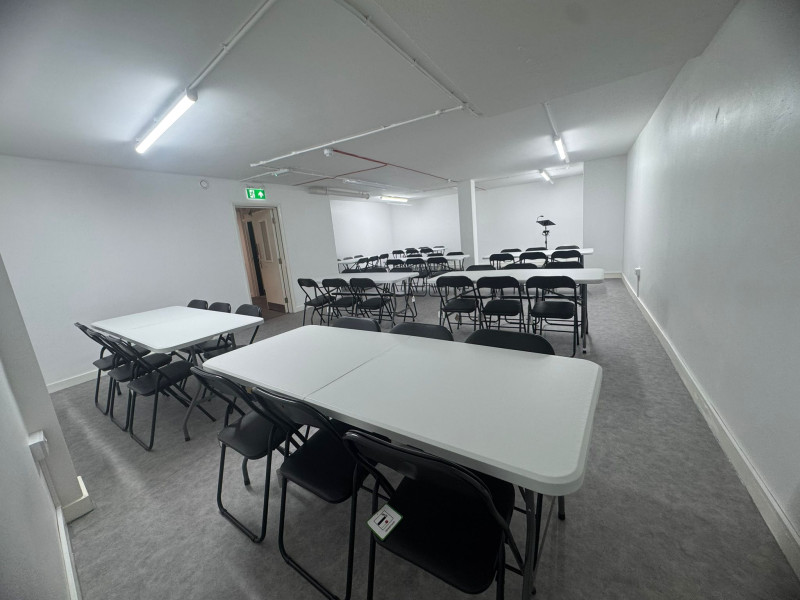 Large Hall with table and chairs