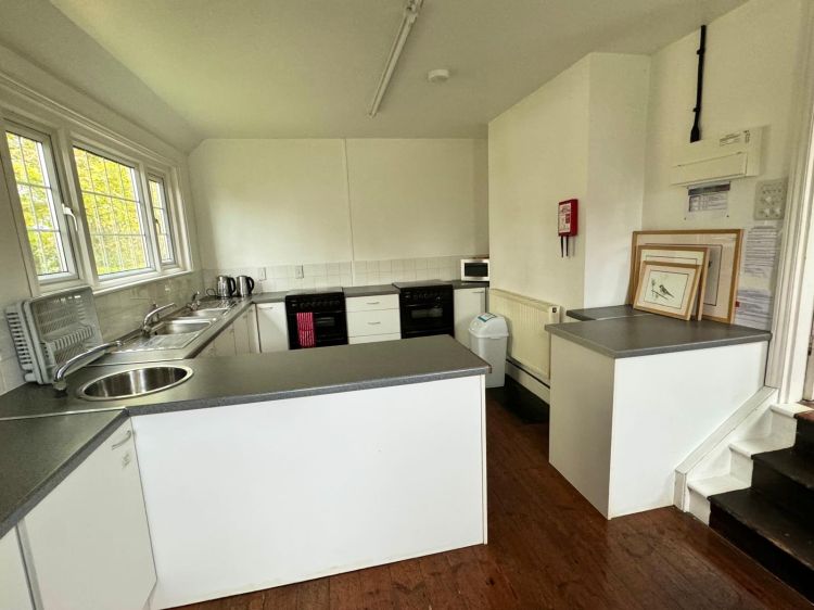 Kitchen with large range of appliances