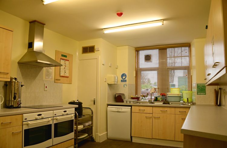 Kitchen with large range of appliances