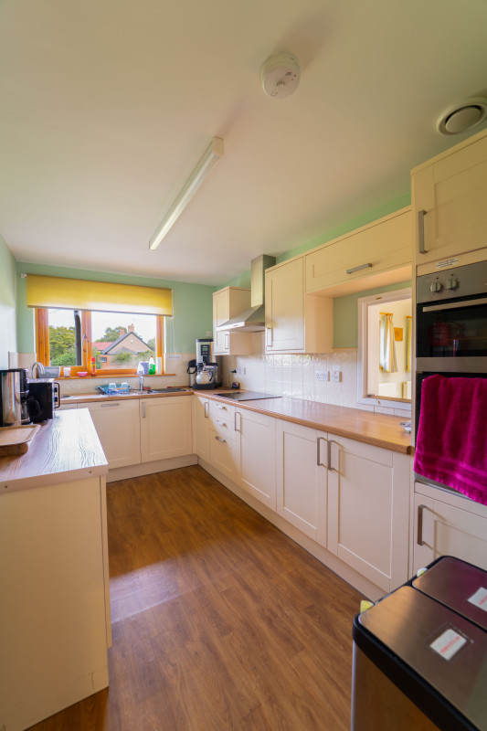 Kitchen with large range of appliances