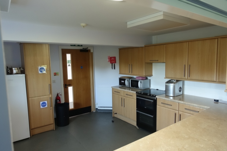 Kitchen with large range of appliances