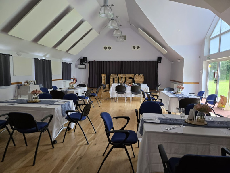 The main hall - a wedding setting