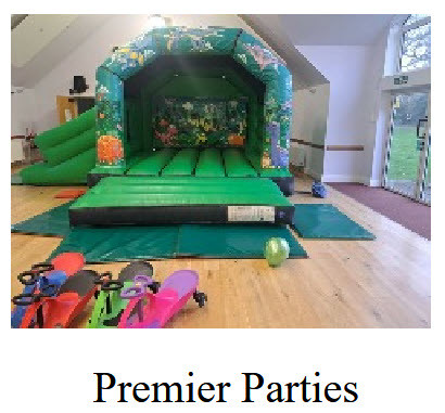 Premier Parties Bouncy Castle in the Main Hall