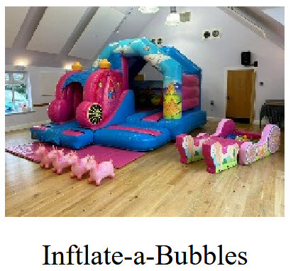 Inflate a Bubbles Bouncy Castle in the Main Hall