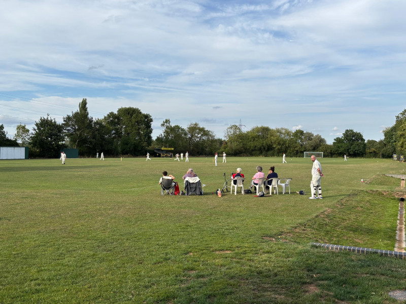 Cricket at rear