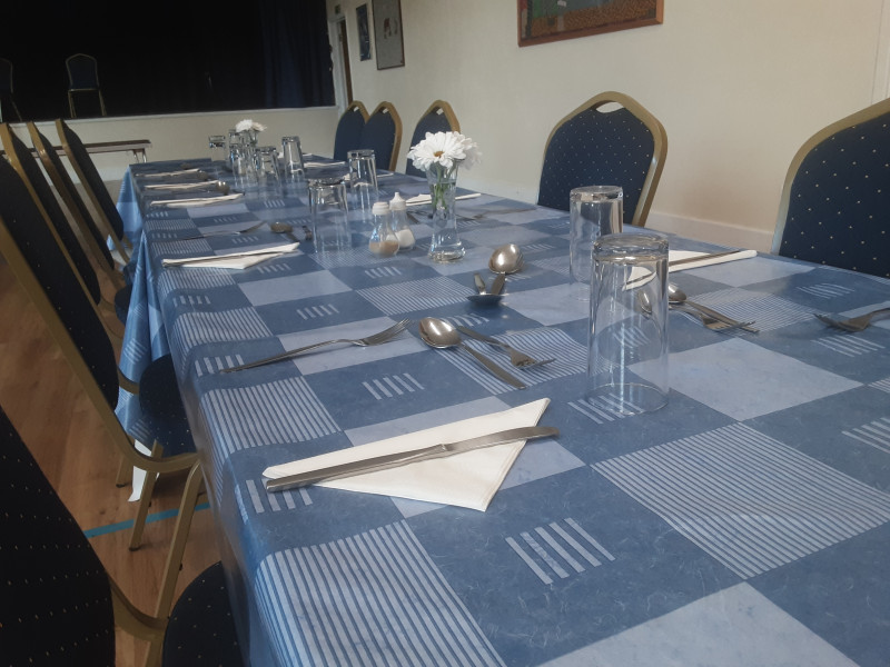 Space for eating out.