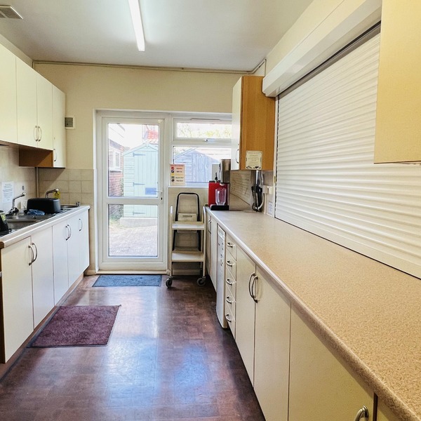 Kitchen with large range of appliances