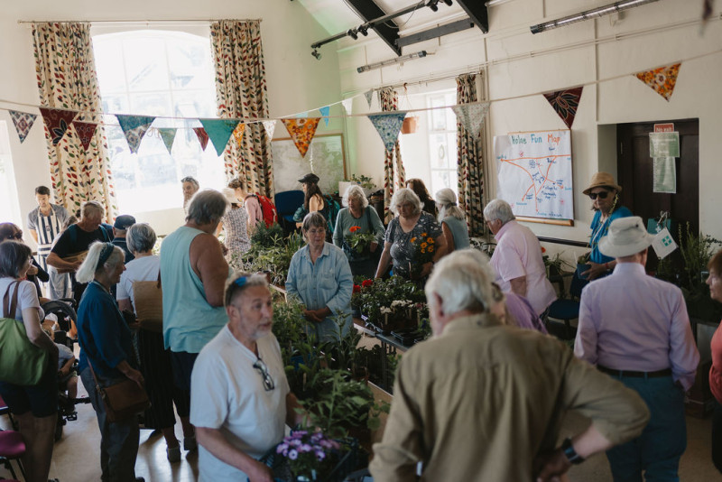 Busy plant sale