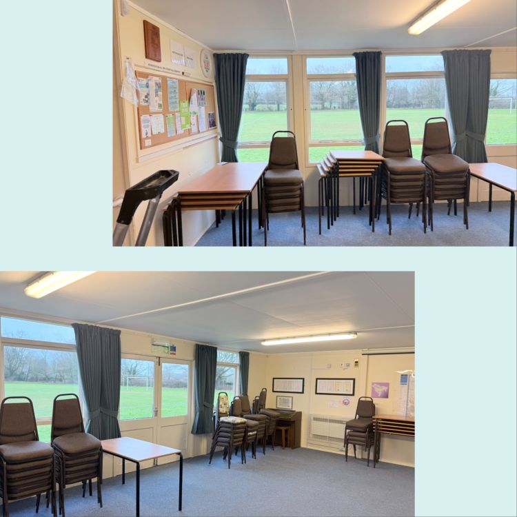 Village Hall (View: looking out over the Football/Sports Field)