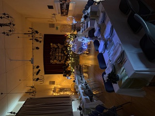 Hall set up for Party