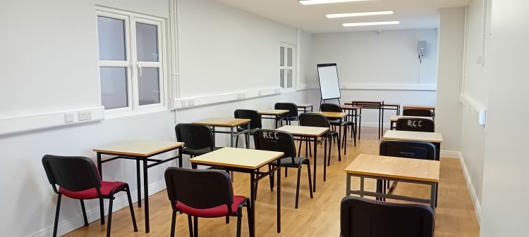 Middle Back Room set up as a class room