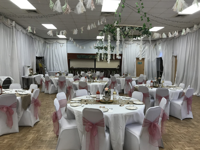 Main Hall - set up for a wedding