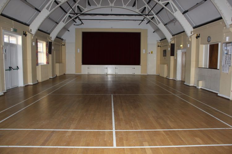 Main Hall with Stage 9.1M x 18M