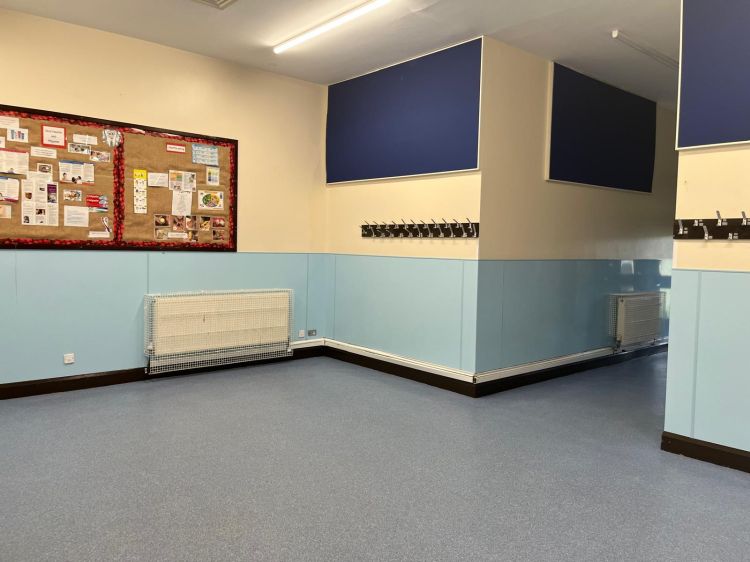 Main Hall with coat hooks