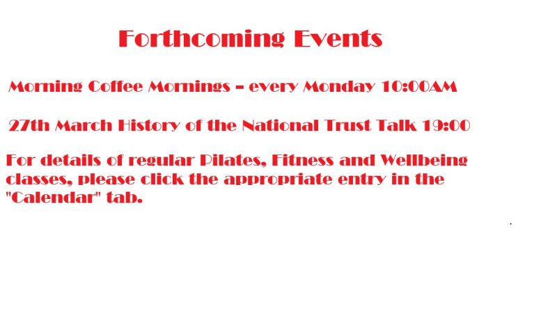 Forthcoming Events