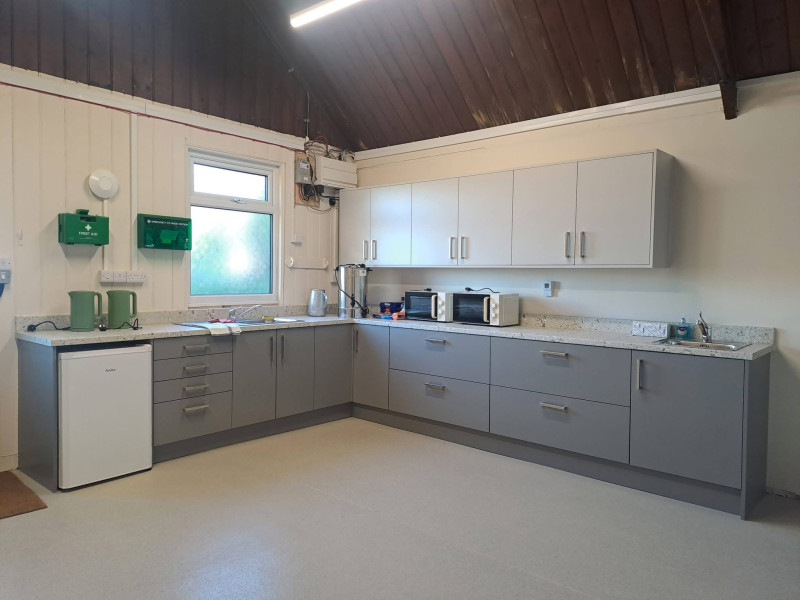 Our modern, fully stocked kitchen which can double as a small meeting room