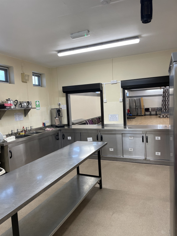 Kitchen facing hatches