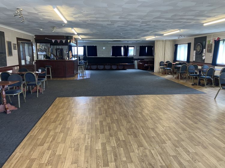 Pavilion Dance floor area and adjustable seating