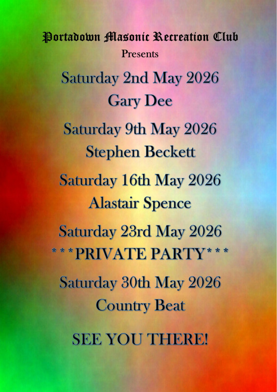 Saturday Night Acts - May