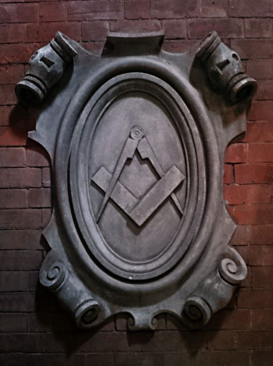 The Lost Plaque, only visible in the Tower Attic on the original gable wall.