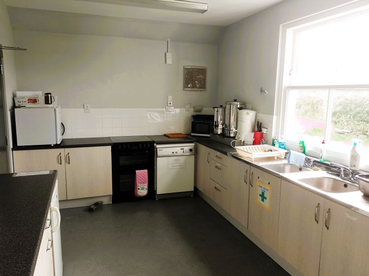 Kitchen with large range of appliances
