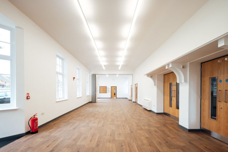 Parkin and Cubberley Rooms with kitchen access - 18.6m x 5.1m (max capacity 100)