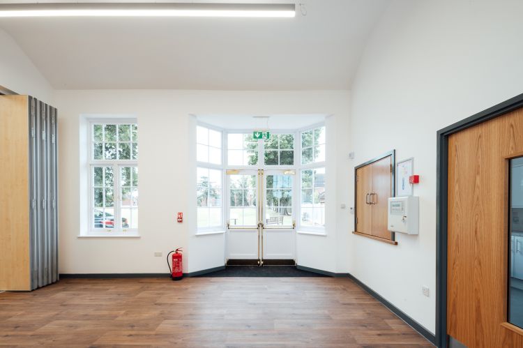 Cubberley Room (divider would be closed) - 6m x 5.1m (max capacity 30)