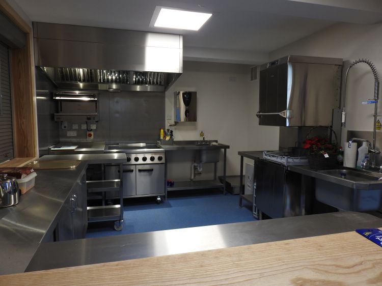 Kitchen with large range of appliances