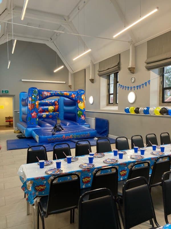 Fountains Hall set up for a Child's party
