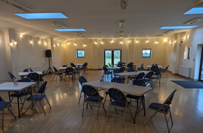 Main hall - seating for up to 120