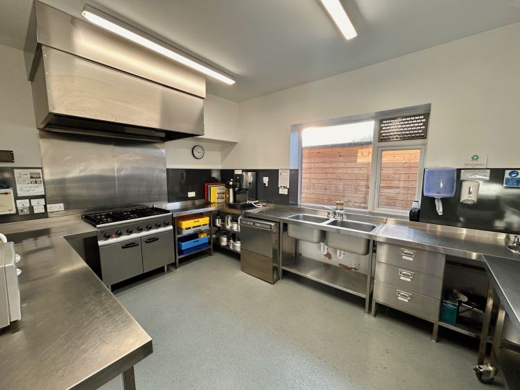 Kitchen with large range of appliances