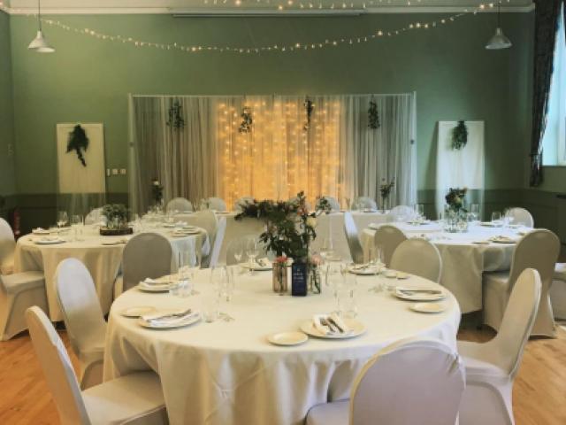 Main Hall dressed for a function
