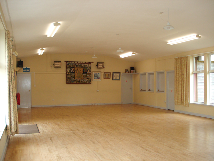 Hall towards kitchen and servery counter