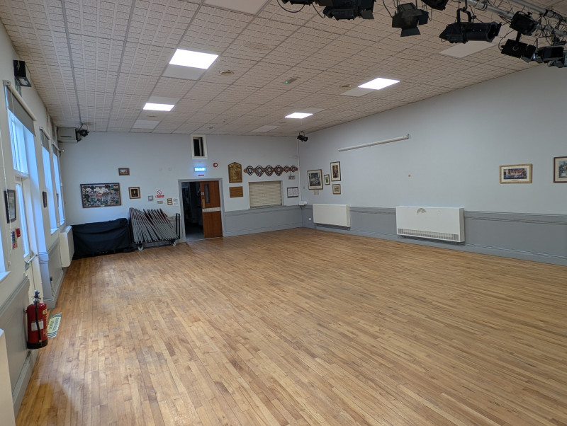 Main Hall. Seating 100 in conference style, or 80 at table seating.