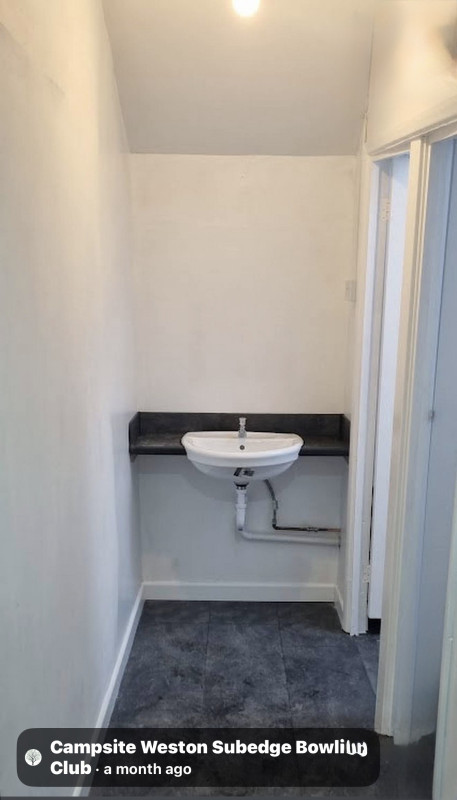 Sink in shower room